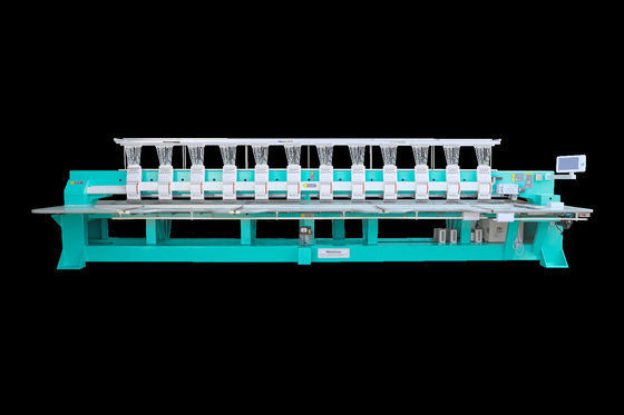 6 Kleuren Flat Embroidery Machine Multi Head Met Auto Trimmer Functie