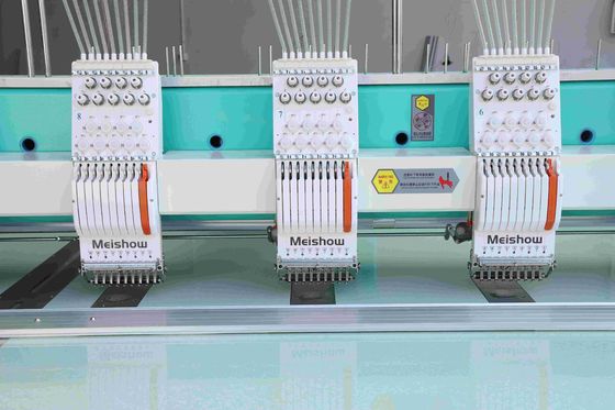 6 Kleuren Flat Embroidery Machine Multi Head Met Auto Trimmer Functie