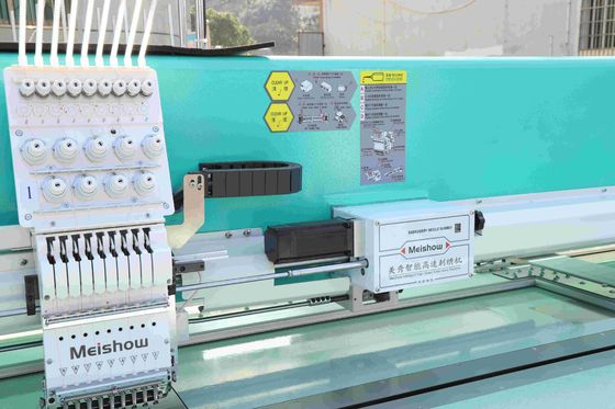 12 kop Computerized borduurmachine hoge snelheid met solenoïde slotkop