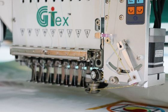 Computerized cord embroidery machine met laser snij systeem