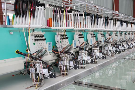 Professionele geautomatiseerde borduurmachine 12 hoofd met aluminium frame