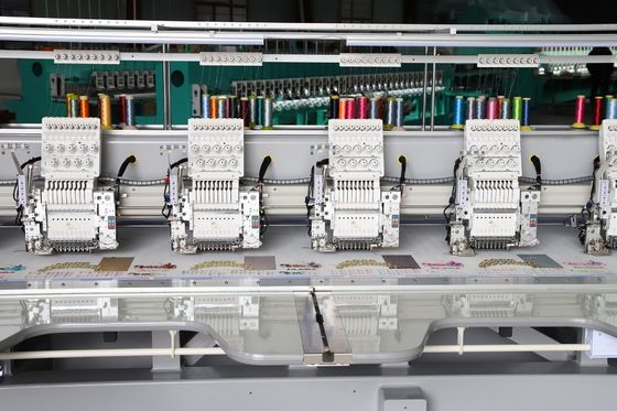 Zes koppen borduurmachine Computerized Twin Sequin Borduurmachine