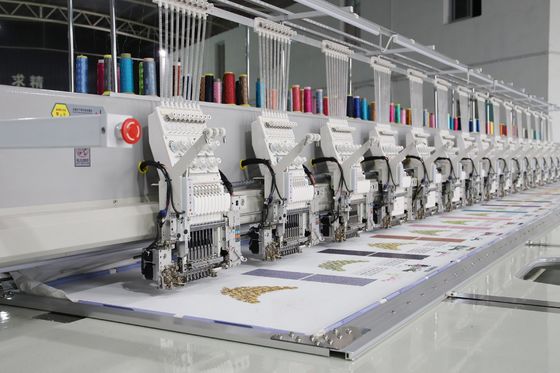 15 Koppen Cording Borduurmachine 9 Naald Computerized Twin Sequin Borduurmachine