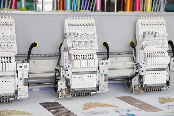 9 Naalden Dubbele Sequin &amp; Cording Borduurmachine 15 Hoofd 1 Jaar Garantie