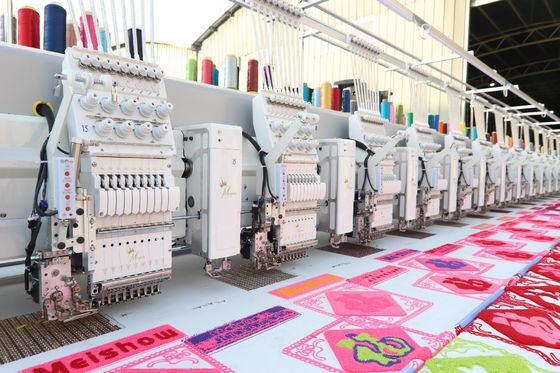 Multifunctioneel 15 koppen handdoek borduurmachine met computer plat borduurwerk