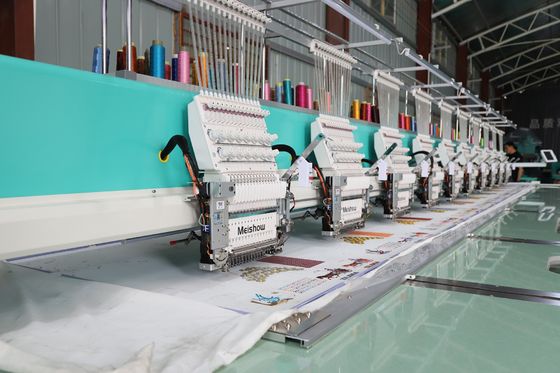 High Speed 1200RPM Single Sequin Borduurmachine 10 Hoofd Met Aluminium Frame