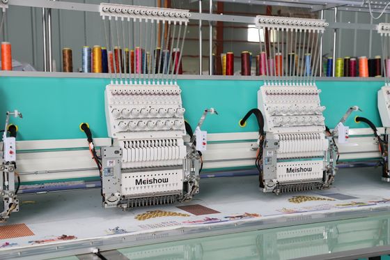High Speed 1200RPM Single Sequin Borduurmachine 10 Hoofd Met Aluminium Frame