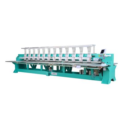 9 naalden 18 hoofd platte borduurmachine hoge snelheid met titaniumhoek