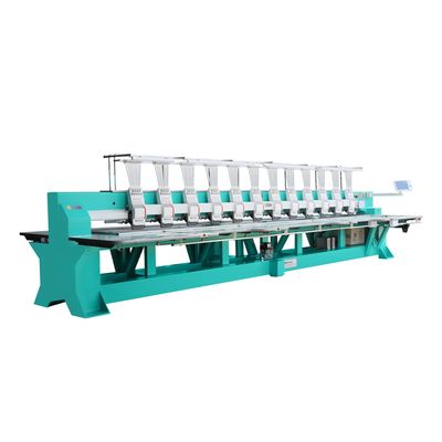 9 naalden 18 hoofd platte borduurmachine hoge snelheid met titaniumhoek