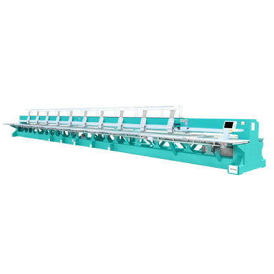 Computerized Flat Embroidery Machine Commerciële 9 Naald Embroidery Machine 10 Hoofd 1200RPM