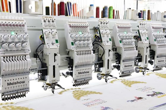 12 koppen gemengd lint borduurwerk Computermachine hoge snelheid