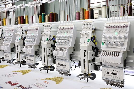 Gemengde lint borduurmachine 10 koppen plus 10 koppen platte borduurmachine